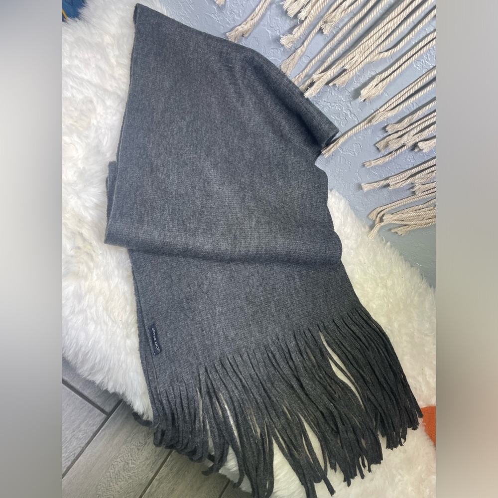 Lucky Brand Grey Brushed Scarf NWOT